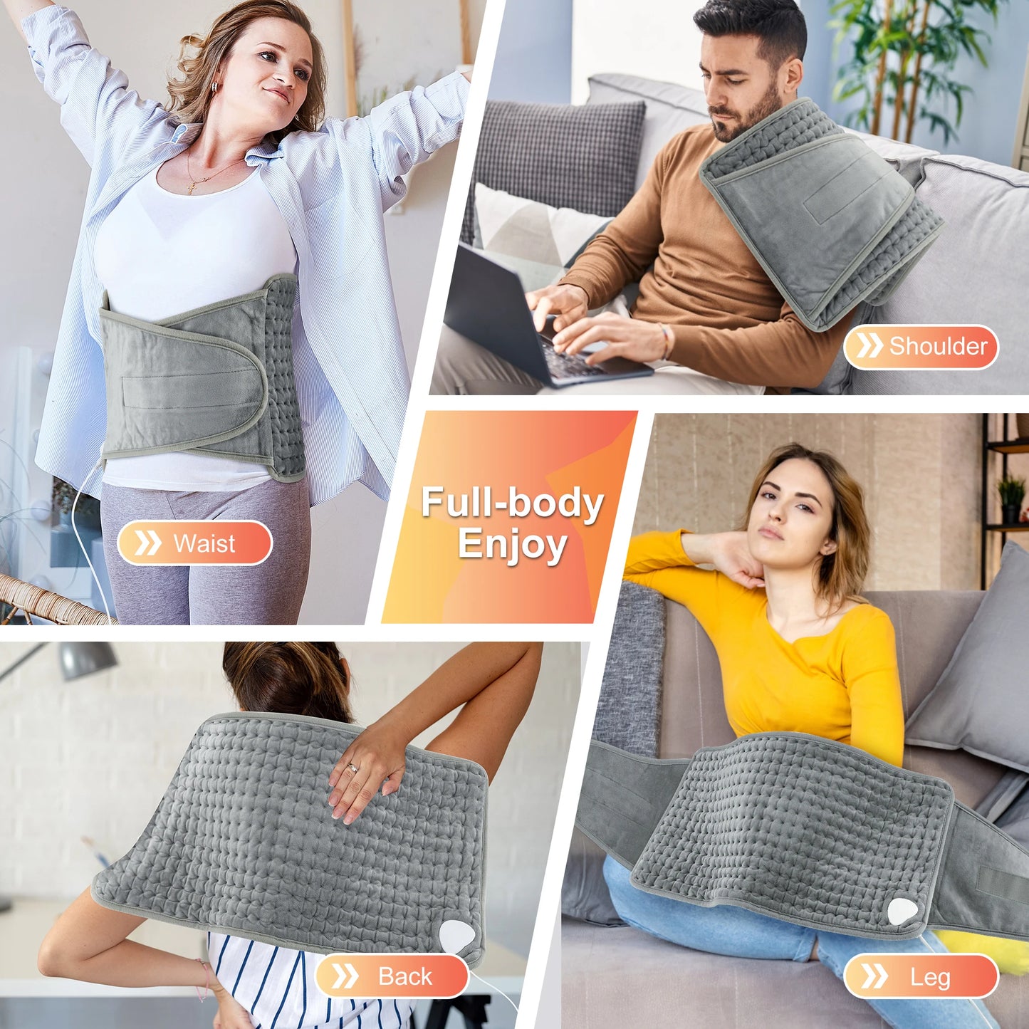 The heating belt used on waist, shoulder, back and legs